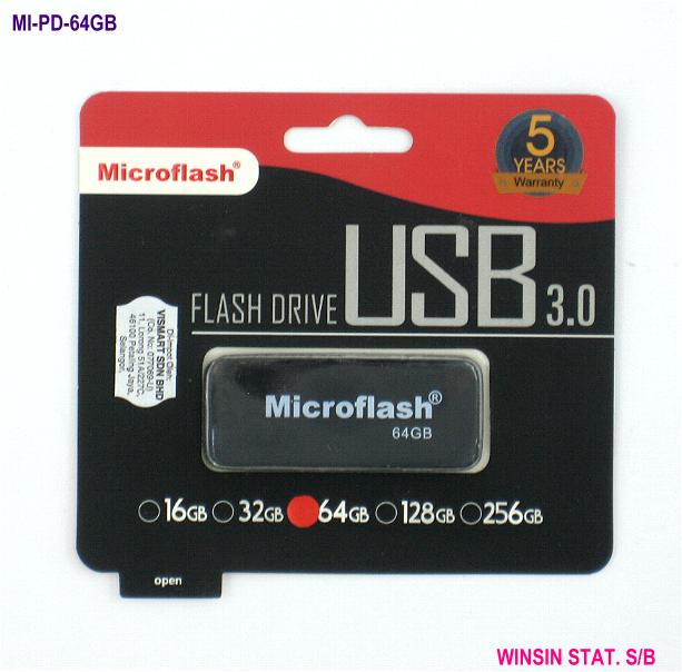 MICROFLASH PEN DRIVE 64GB FLASH DRIVES  (MA101)  <10>