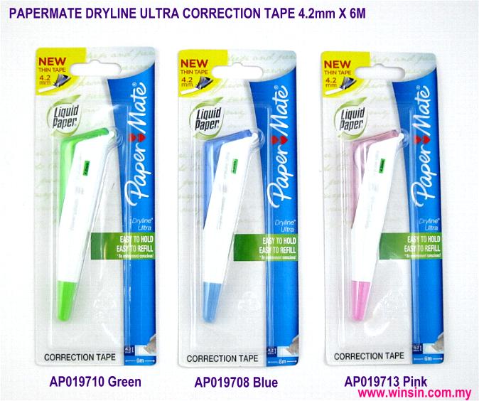 PAPERMATE DRYLINE ULTRA CORRECTION TAPE 4.2mm X 6m