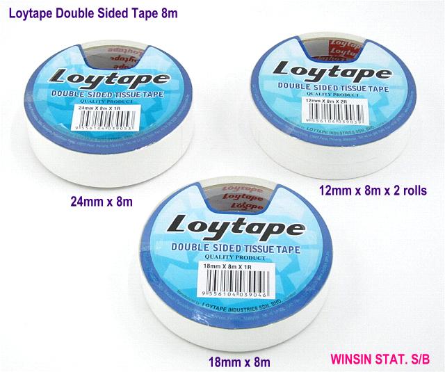 LOYTAPE DOUBLE SIDED TAPE 24mm X 8m <12-144> 