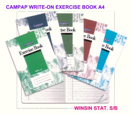 WRITE-ON EXERCISE BOOK A4 120pg CW-2507 (10-100)