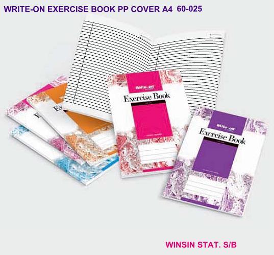 WRITE-ON EXERCISE BOOK PP COVER A4 80g 80pg CW-2516 <140>