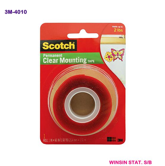 Multi-Purpose Craft Supplies Scotch 3M 4010D Clear Mounting Tape ...