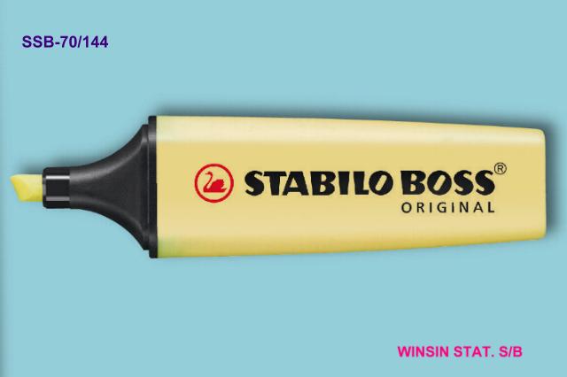 SCHWAN STABILO BOSS HIGHLIGHTER 70/144 Pastel Milky Yellow