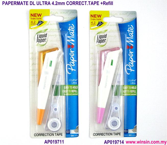 Papermate Liquid Paper Dryline Ultra Refillable Correction Tape